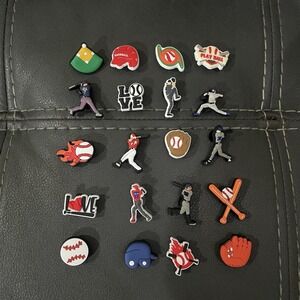 Baseball Croc Charms 20pk